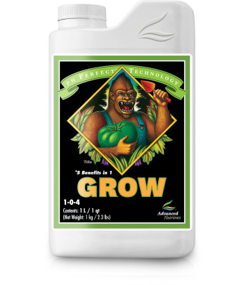 Bote de Grow Ph Perfect, de Advanced Nutrients.