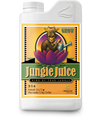 Envase de Jungle Juice Grow para la fase vegetativa.