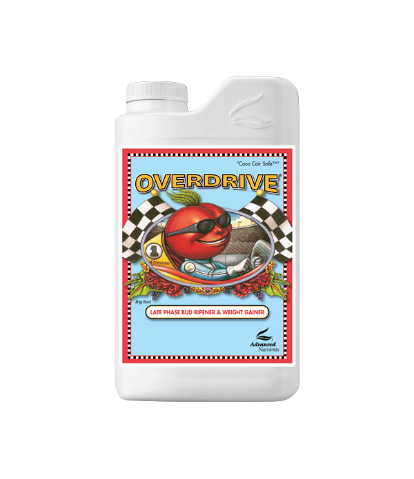 Fertilizante para el engorde de la floración, Overdrive.