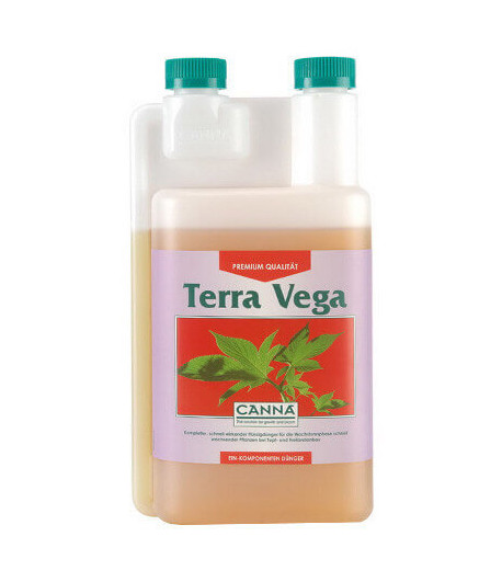 Envase de Terra Vega, para aportar nutrientes en fase vegetativa.