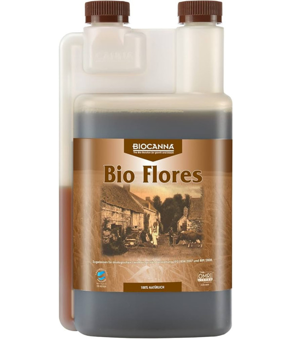 Bote de producto Bio Flores, para la etapa de floración.